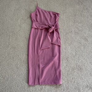Hello Molly pink wedding guest dress